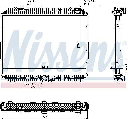 Nissens 6270030 - Радиатор, охлаждение двигателя parts5.com