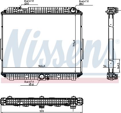 Nissens 6270020 - Радиатор, охлаждение двигателя parts5.com