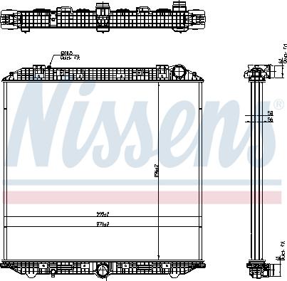 Nissens 671750 - Радиатор, охлаждение двигателя parts5.com