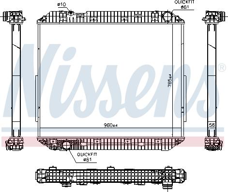 Nissens 671780 - Радиатор, охлаждение двигателя parts5.com