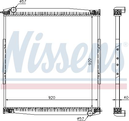 Nissens 67282 - Радиатор, охлаждение двигателя parts5.com