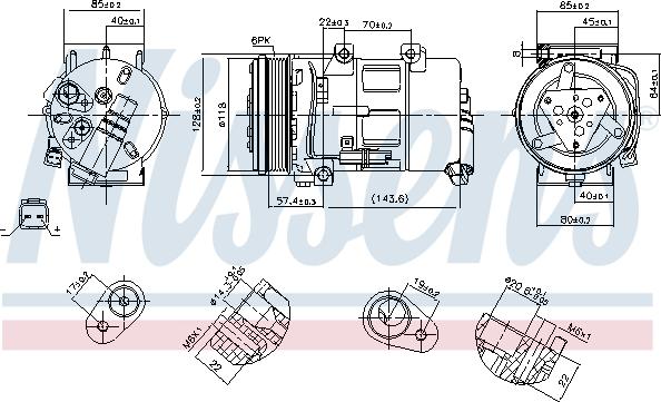 Nissens 89493 - Compressor, air conditioning parts5.com