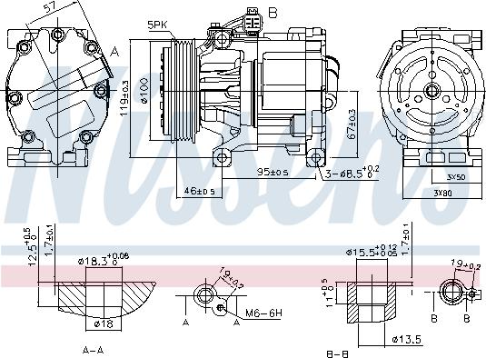 Nissens 89405 - Компрессор кондиционера parts5.com