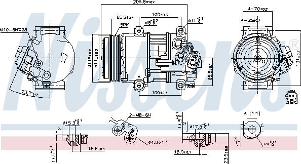 Nissens 89479 - Компрессор кондиционера parts5.com