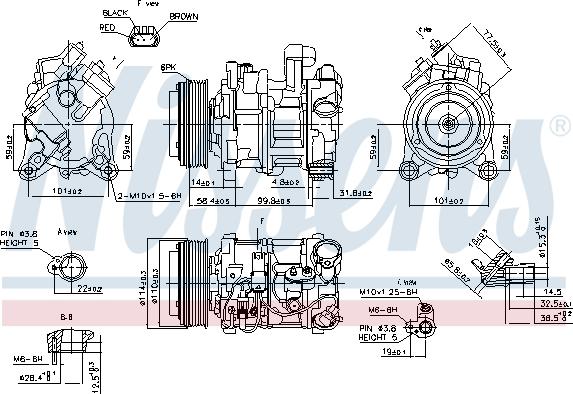 Nissens 89585 - Компрессор кондиционера parts5.com