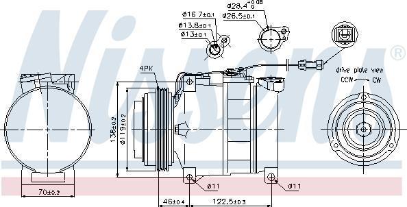 Nissens 89045 - Компрессор кондиционера parts5.com