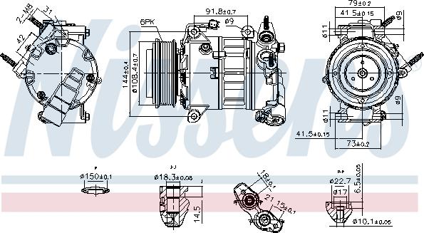 Nissens 890589 - Компрессор кондиционера parts5.com