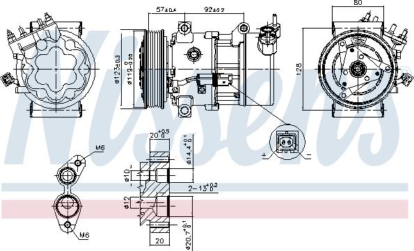 Nissens 89053 - Компрессор кондиционера parts5.com