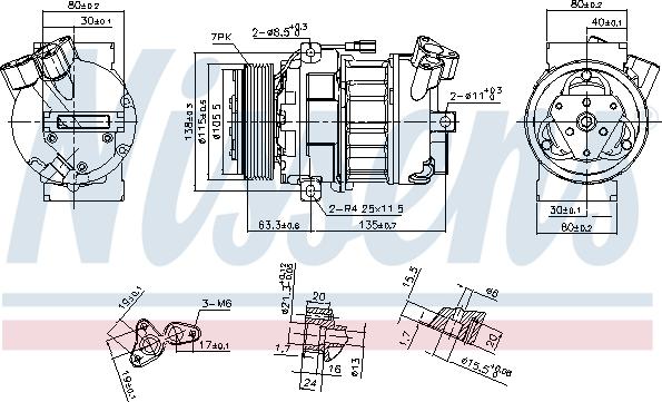 Nissens 890656 - Compresor, aire acondicionado parts5.com