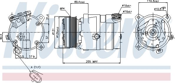 Nissens 89062 - Compresor, aire acondicionado parts5.com