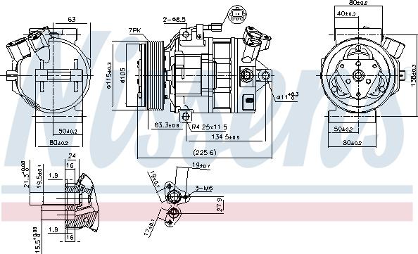 Nissens 890138 - Компрессор кондиционера parts5.com