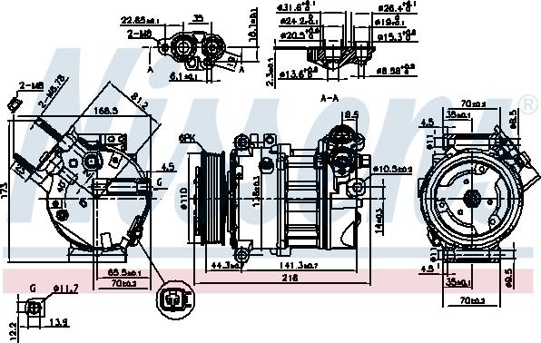 Nissens 890123 - Compressor, air conditioning parts5.com