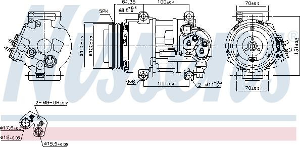 Nissens 89089 - Компрессор кондиционера parts5.com