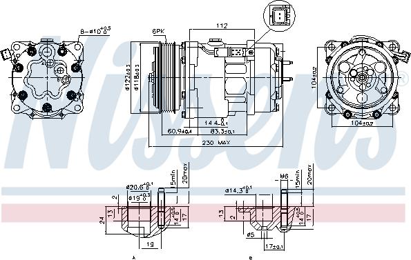 Nissens 89032 - Компрессор кондиционера parts5.com