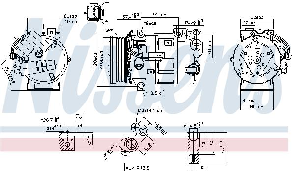 Nissens 890210 - Компрессор кондиционера parts5.com