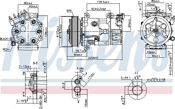 Nissens 890743 - Компрессор кондиционера parts5.com