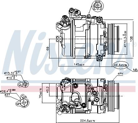 Nissens 89199 - Компрессор кондиционера parts5.com