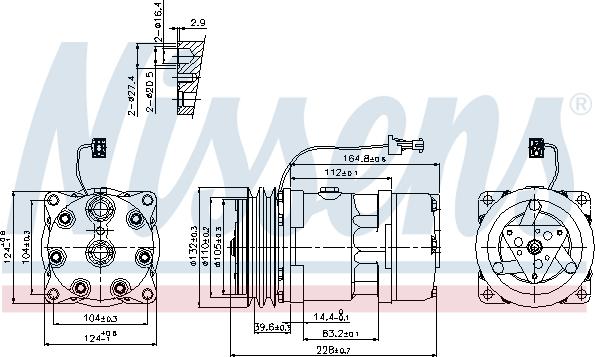 Nissens 89141 - Компрессор кондиционера parts5.com