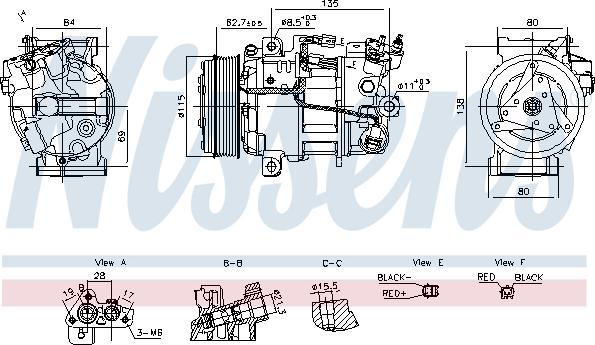 Nissens 891042 - Compressor, air conditioning parts5.com