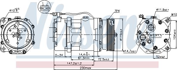 Nissens 89118 - Компрессор кондиционера parts5.com