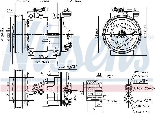 Nissens 89120 - Compressor, air conditioning parts5.com