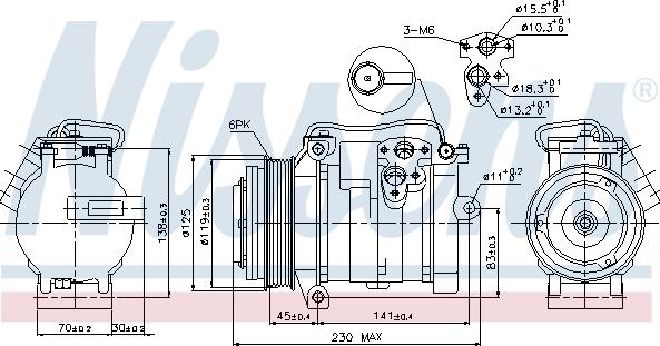 Nissens 89315 - Компрессор кондиционера parts5.com