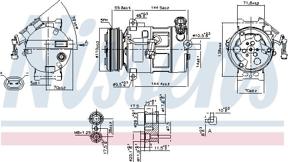 Nissens 89310 - Компрессор кондиционера parts5.com