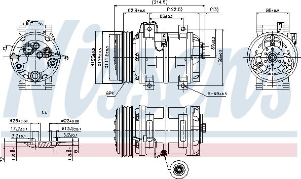 Nissens 89317 - Компрессор кондиционера parts5.com