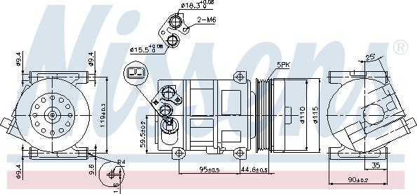 Nissens 89202 - Compressor, air conditioning parts5.com