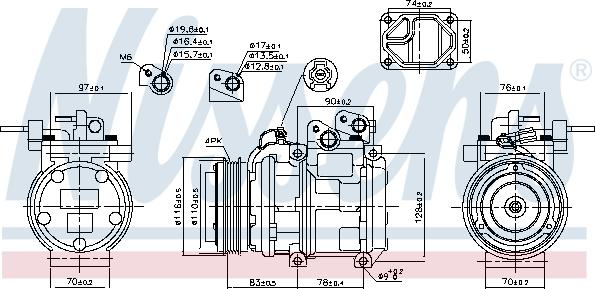 Nissens  89271 - Компрессор кондиционера parts5.com