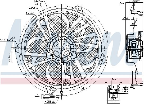 Nissens 85674 - Вентилятор, охлаждение двигателя parts5.com