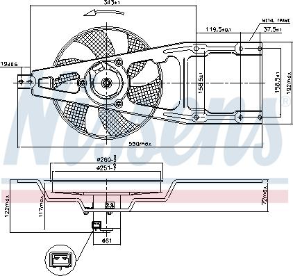 Nissens 85139 - Вентилятор, охлаждение двигателя parts5.com