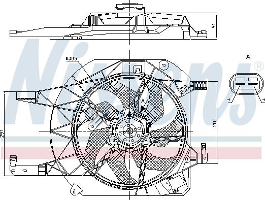 Nissens 85883 - Вентилятор, охлаждение двигателя parts5.com