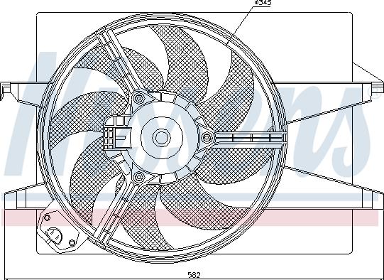 Nissens 85220 - Вентилятор, охлаждение двигателя parts5.com