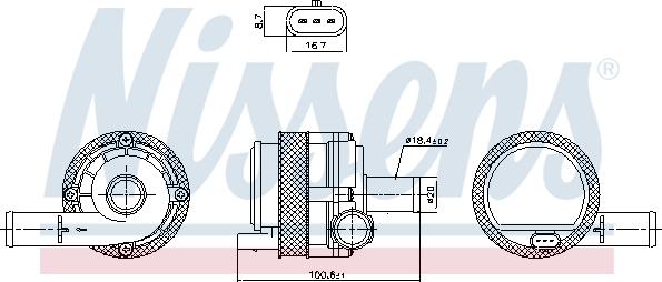 Nissens 831377 - Водяной насос parts5.com