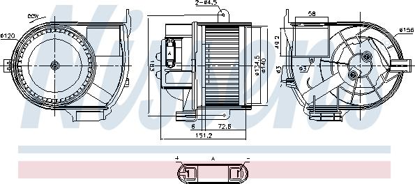 Nissens 87487 - Вентилятор салона parts5.com