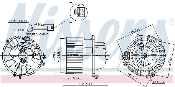 Nissens 87599 - Вентилятор салона parts5.com