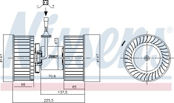 Nissens 87640 - Вентилятор салона parts5.com