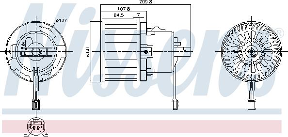 Nissens 87610 - Вентилятор салона parts5.com