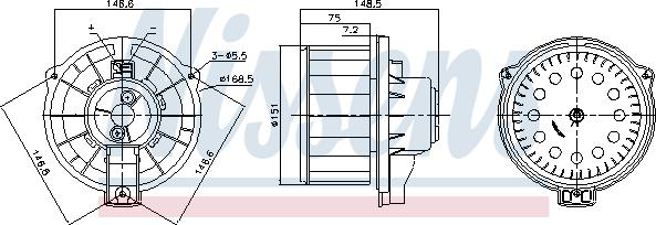 Nissens 87620 - Вентилятор салона parts5.com