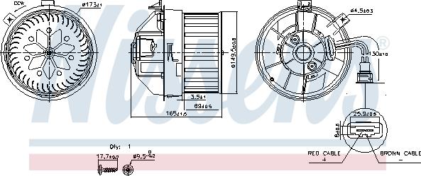 Nissens 87628 - Вентилятор салона parts5.com