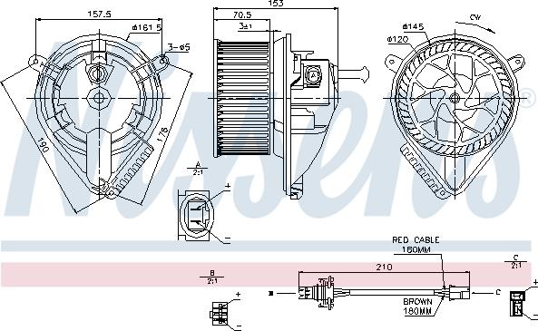 Nissens 87039 - Вентилятор салона parts5.com