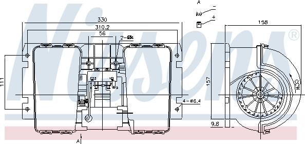 Nissens 87146 - Вентилятор салона parts5.com