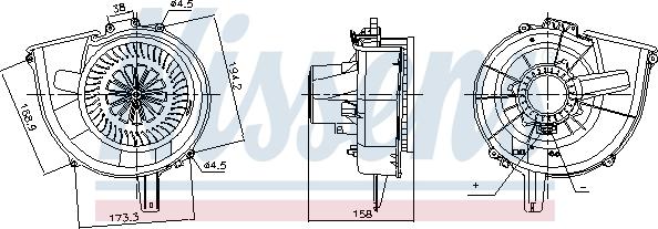 Nissens 87812 - Вентилятор салона parts5.com