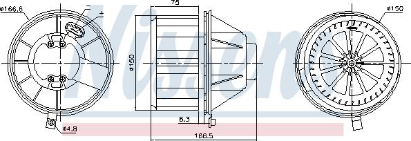 Nissens 87832 - Вентилятор салона parts5.com