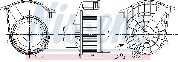 Nissens 87262 - Вентилятор салона parts5.com