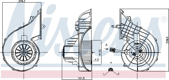 Nissens 87751 - Вентилятор салона parts5.com