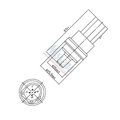 Nissens 207009 - Датчик, температура охлаждающей жидкости parts5.com