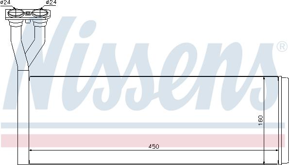 Nissens 75005 - Теплообменник, отопление салона parts5.com