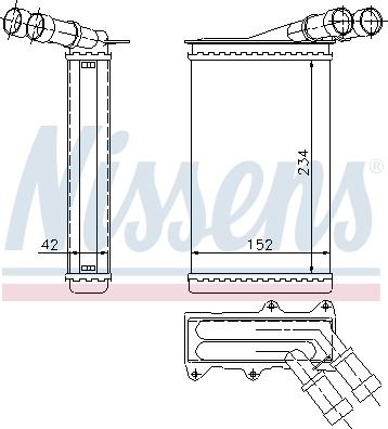 Nissens 71156 - Теплообменник, отопление салона parts5.com